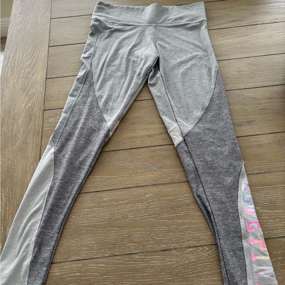 PINK Victoria's Secret Two-Tone Gray Leggings